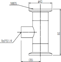 自動泄漏適配器ALW-25-1/4(SUS304)